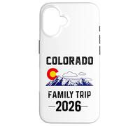 Colorado Family Trip 2026 Denver Map Flag CO Souvenir Match Case for iPhone 16