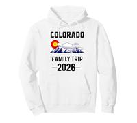 Colorado Family Trip 2026 Denver Map Flag CO Souvenir Match Pullover Hoodie