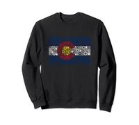 Colorado Flag Bicycle Parts - CO Cyclists Sweatshirt