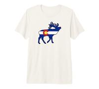 Colorado Flag Elk Premium T-Shirt