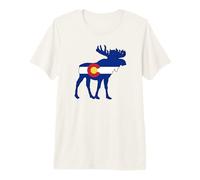 Colorado Flag Moose Premium T-Shirt