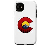 Colorado Flag Mountain Sunset Outdoor Hiking Camping Case for iPhone 11
