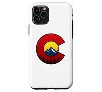 Colorado Flag Mountain Sunset Outdoor Hiking Camping Case for iPhone 11 Pro
