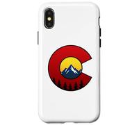 Colorado Flag Mountain Sunset Outdoor Hiking Camping Case for iPhone X/XS