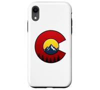 Colorado Flag Mountain Sunset Outdoor Hiking Camping Case for iPhone XR