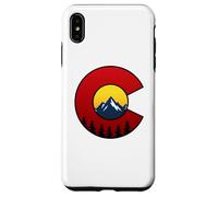 Colorado Flag Mountain Sunset Outdoor Hiking Camping Case for iPhone XS Max