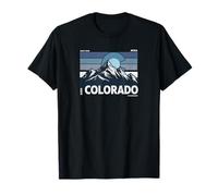 Colorado Flag Mountains Distressed Vintage Style Graphic T-Shirt