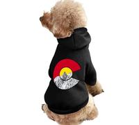 Colorado Flag Moutain Dog Hoodie Warm Pet Clothes Comfort Sweatshirt Outfit for Cats Dogs