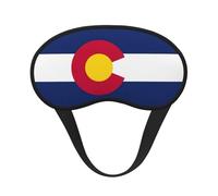 Colorado Flag Print Adults Washable Eye Mask for Nap Light Blocking for Home Hotel Airplane Camping