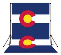 Colorado Flag Print Photo Studio Background 5x7ft Soft Photo Backdrop Curtain For Studio Content Creator Equipment