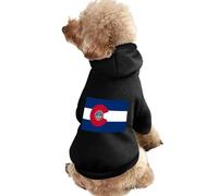 Colorado Flag Seal U.S.A. Dog Hoodies Hooded Sweatshirts Pet Costmes Puppy Pullover Cat Clothes Top