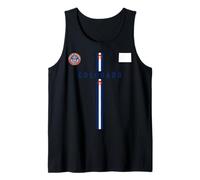 Colorado Flag, Silhouette map of Colorado, state seal Tank Top