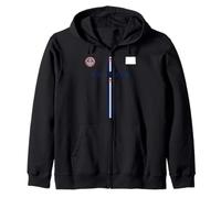 Colorado Flag, Silhouette map of Colorado, state seal Zip Hoodie