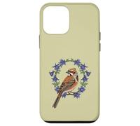 Colorado Lark Bunting Bird Surrounded By Blue Columbine Case for iPhone 12 mini