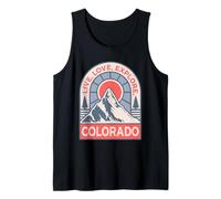 Colorado Live Love Explore Mountain Design Souvenir Tank Top
