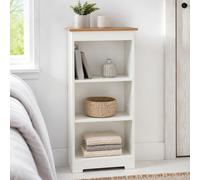 Core Products Contino Low Narrow Bookcase, Cream