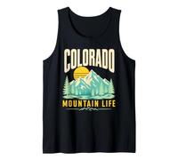 Colorado Mountain Life Retro Scene Tank Top