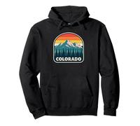 Colorado Mountain Logo - Retro Wilderness Graphic Pullover Hoodie