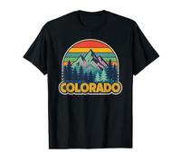 Colorado Mountains & Pines - Retro Wilderness Graphic Value Graphic T-Shirt