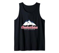 Colorado Mountains Steamboat Springs Retro Skiing Hiking Tank Top