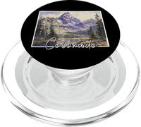 Colorado Mountains Watercolor Landscape Nature Lover PopSockets PopGrip for MagSafe