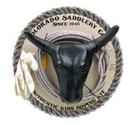 Colorado Saddlery The Junior Roping Kit | Complete Kids Rodeo Set | Practice Dummy Steer Head, Rope, Gloves, Stakes | Durable Training Rope | Beyond Toys