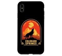 Colorado Springs Live Love Explore Howling Wolf Design Case for iPhone XS Max