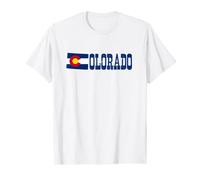 Colorado State and Colorado Flag with Pride for Colorado T-Shirt