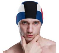 Colorado State Flag Co Blue Red Swimming Large For Unisex Adult Short Hair Waterproof Swimming Caps, Hair Protection And Resistance Reduction Gorras para Nadar de Mujer