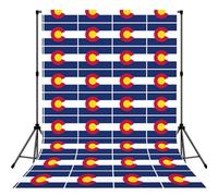 Colorado State Flag Print 5x7ft Backdrop Curtain With Hanging Pocket Back Drop Photography Accessories For Live Streaming