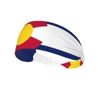 Colorado State Flag Printing Double-Sided,Unisex Elastic Sports Headband,Ideal As A Gift for Sports-Loving Friends,Family