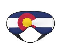 Colorado State Flag Printing Rest Sleep Eye Mask, Soft Eye Mask for Home Camping, Blocks Light, Comfortable for Most Users