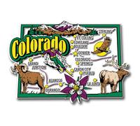 Colorado State Jumbo Map Magnet
