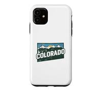 Colorado State Map Road Trip Denver Colorado Springs Aurora Case for iPhone 11