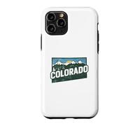 Colorado State Map Road Trip Denver Colorado Springs Aurora Case for iPhone 11 Pro
