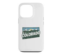 Colorado State Map Road Trip Denver Colorado Springs Aurora Case for iPhone 13 Pro