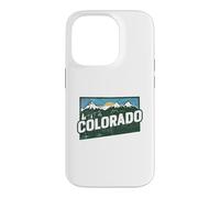 Colorado State Map Road Trip Denver Colorado Springs Aurora Case for iPhone 14 Pro
