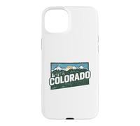 Colorado State Map Road Trip Denver Colorado Springs Aurora Case for iPhone 15 Plus