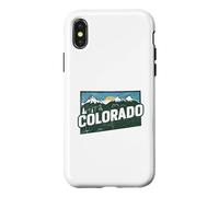 Colorado State Map Road Trip Denver Colorado Springs Aurora Case for iPhone X/XS