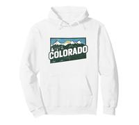 Colorado State Map Road Trip Denver Colorado Springs Aurora Pullover Hoodie