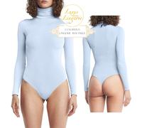 Colorado String Body By Wolford S Small Ice Blue Roll Neck Long Sleeve