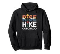 Colorado Sunrise Hiker Morning Trail Mountain Outdoor Pullover Hoodie