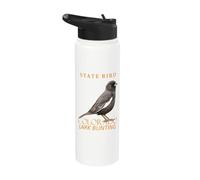 Colorado Territory Bird The Lark Bunting Stainless Steel Insulated Water Bottle