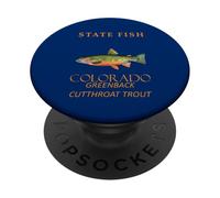 Colorado Territory Fish The Greenback Trout PopSockets Adhesive PopGrip