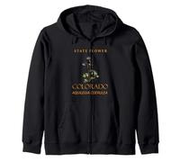 Colorado Territory Flower The Columbine Zip Hoodie