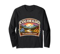 Colorado The Centennial State Souvenir Visitor Memorabilia Long Sleeve T-Shirt
