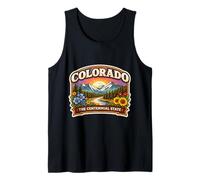 Colorado The Centennial State Souvenir Visitor Memorabilia Tank Top