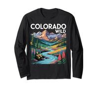 Colorado Wild Scenic Nature Mountain Landscape Art Long Sleeve T-Shirt