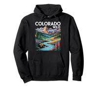 Colorado Wild Scenic Nature Mountain Landscape Art Pullover Hoodie
