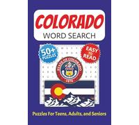 Colorado Word Search Book: Word Searches with Easy to Read Print about Colorado, Cities, and More | 6 x 9 inches | 110 pages | 50+ Puzzles | Gift for Vacations, Holidays, and Free Time